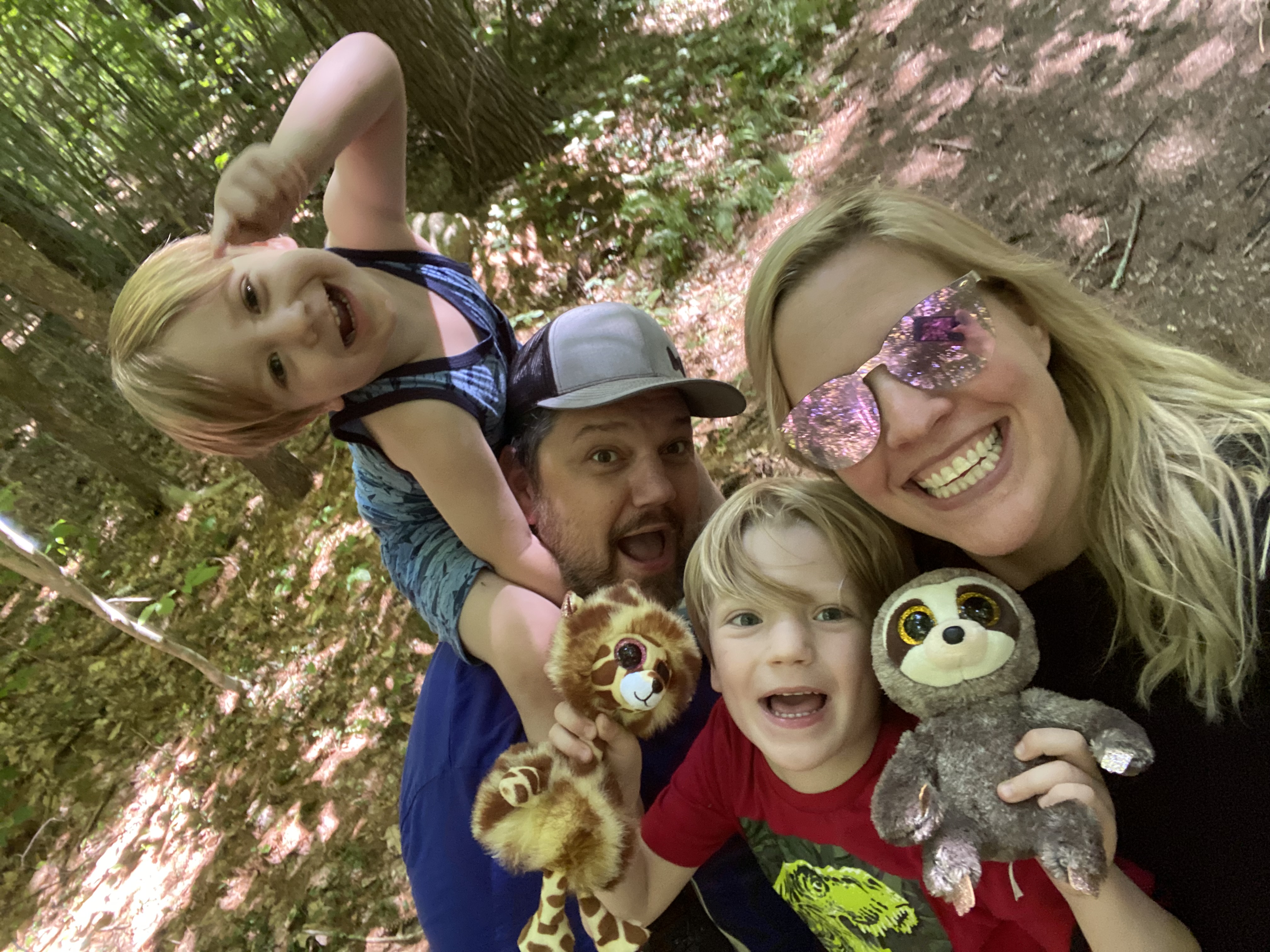 Wellington family at Pulpit Rock trails