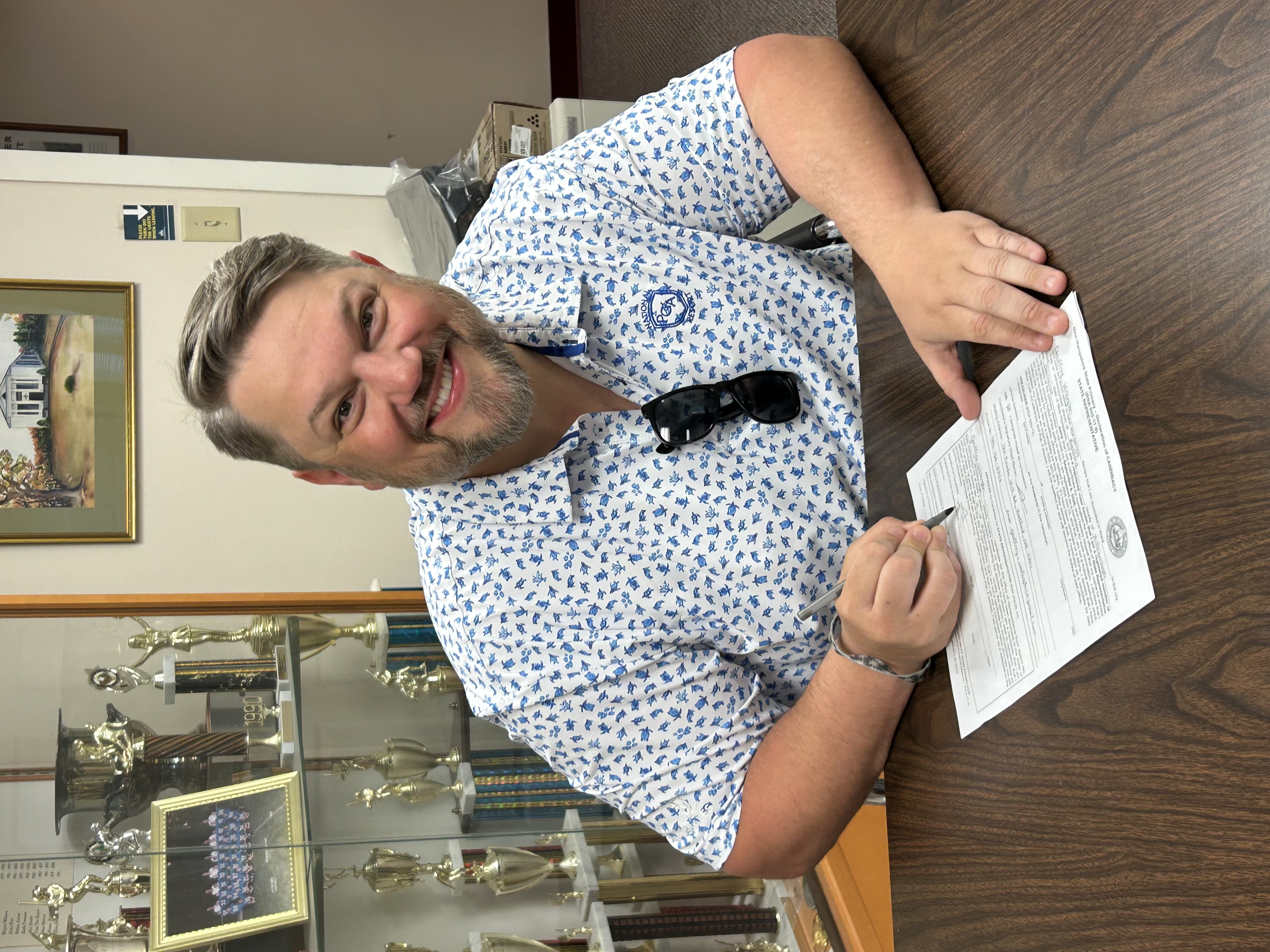 Geoff filing for state representative